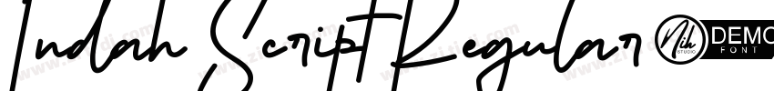 Indah Script Regular字体转换